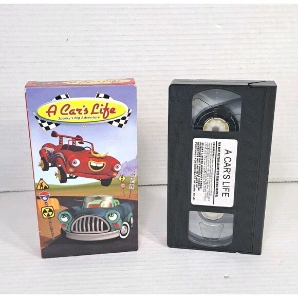 A Car’s Life Sparky’s Big Adventure VHS 2006 Family Animation Rare HTF Race Car - Picture 1 of 3